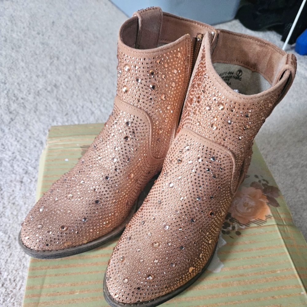 Rhinestone Boots